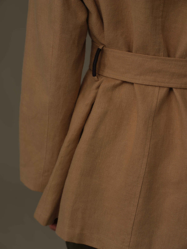 100% Linen Multi-Pocket Jacket