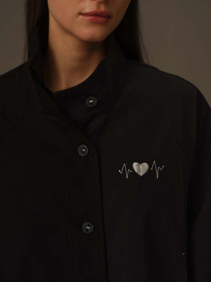 寬版束腰西裝外套