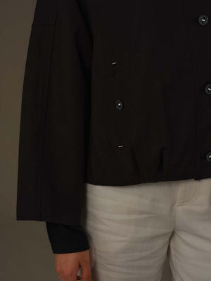 寬版束腰西裝外套