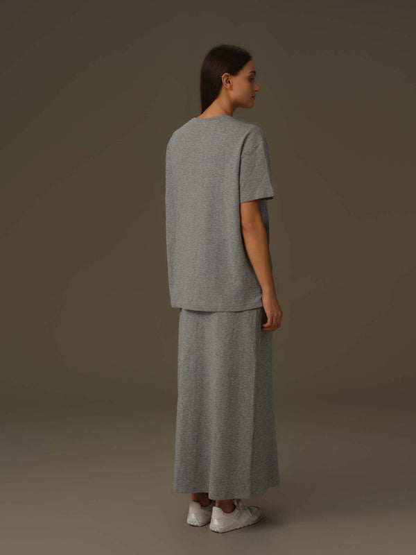 Heart-Embroidered Everyday Tee