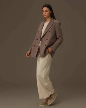 Double-Breasted Wool Blazer
