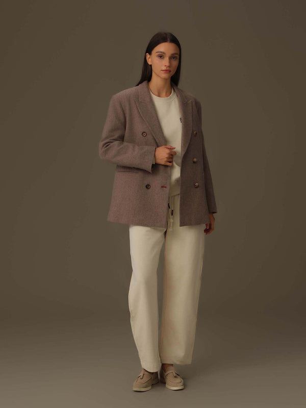 Double-Breasted Wool Blazer