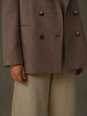 Double-Breasted Wool Blazer