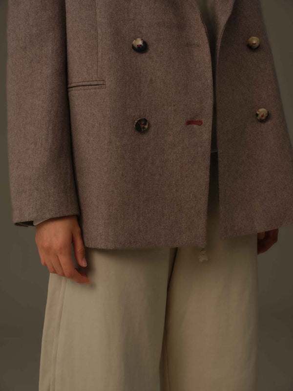 Double-Breasted Wool Blazer