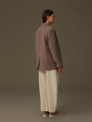 Double-Breasted Wool Blazer