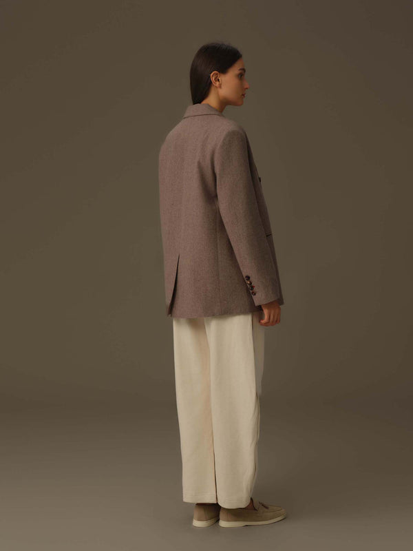 Double-Breasted Wool Blazer