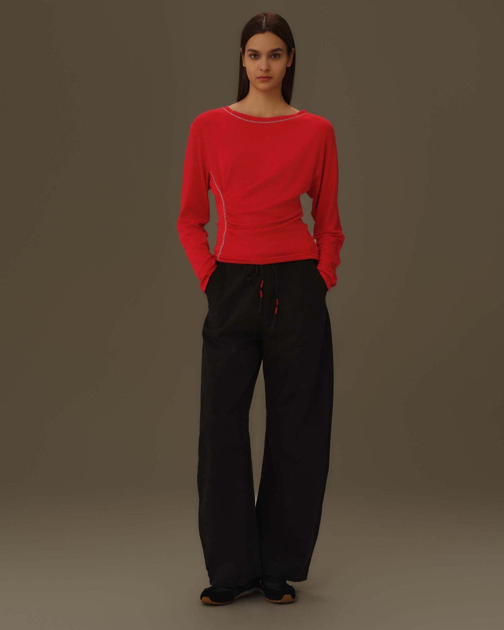Drawstring Relaxed Pants