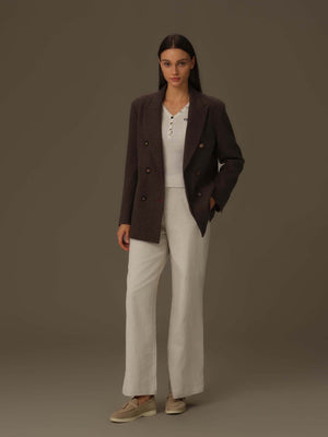 Double-Breasted Wool Blazer