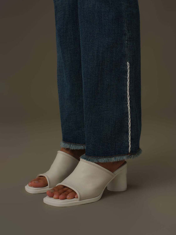 Victoria Leather Heel Sandals