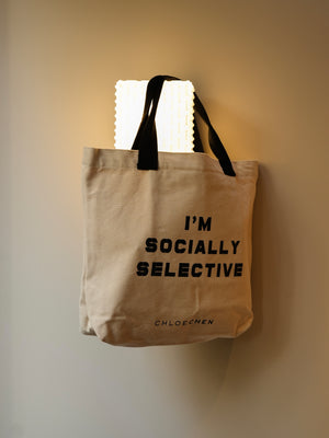 ANTI-SOCIAL Canvas Tote Bag