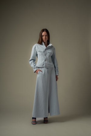 Slit Detailed Midi Skirt