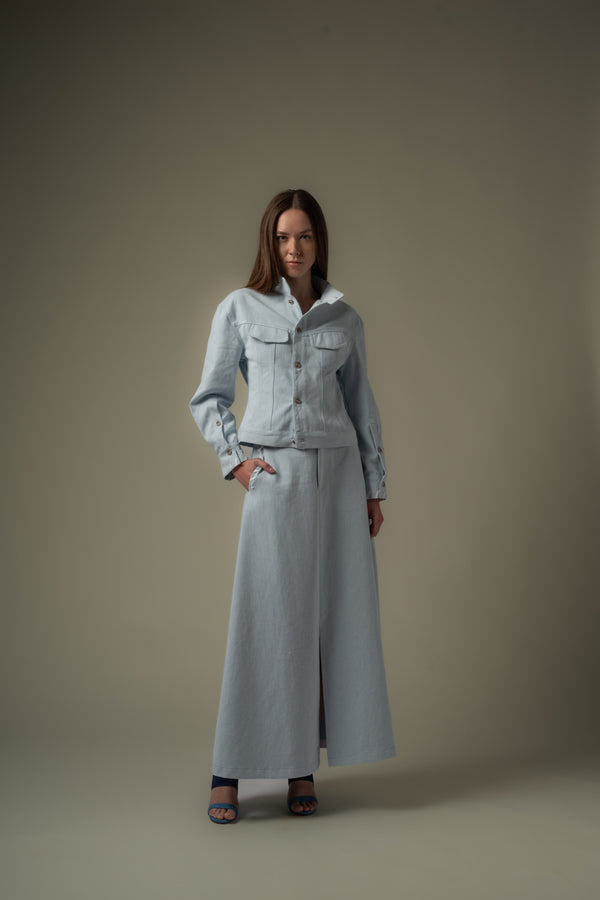 Slit Detailed Midi Skirt