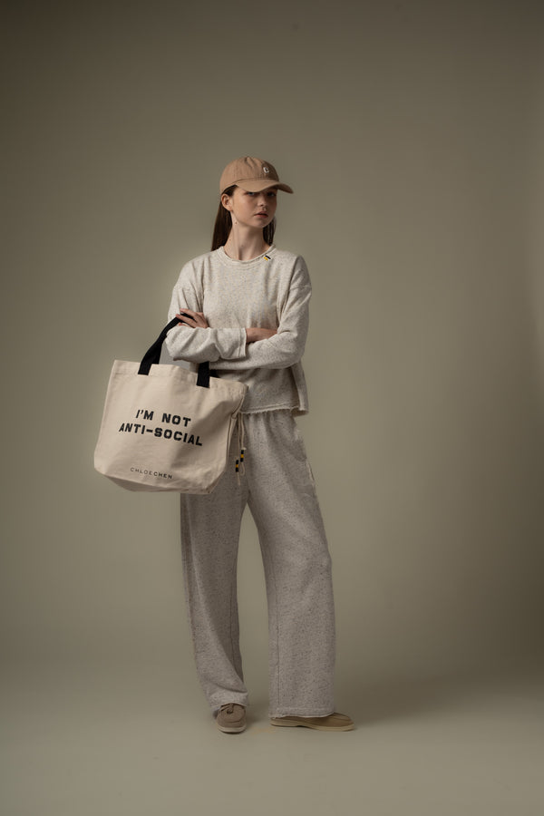 ANTI-SOCIAL Canvas Tote Bag