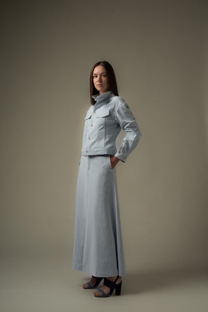 Slit Detailed Midi Skirt