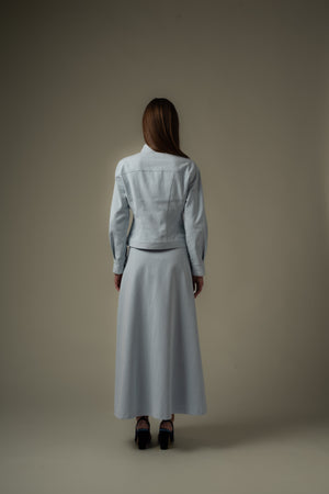 Slit Detailed Midi Skirt