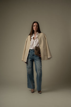 Stitch Detailed Jacket