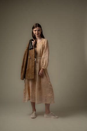 Leather Jacket With Contrast Collar