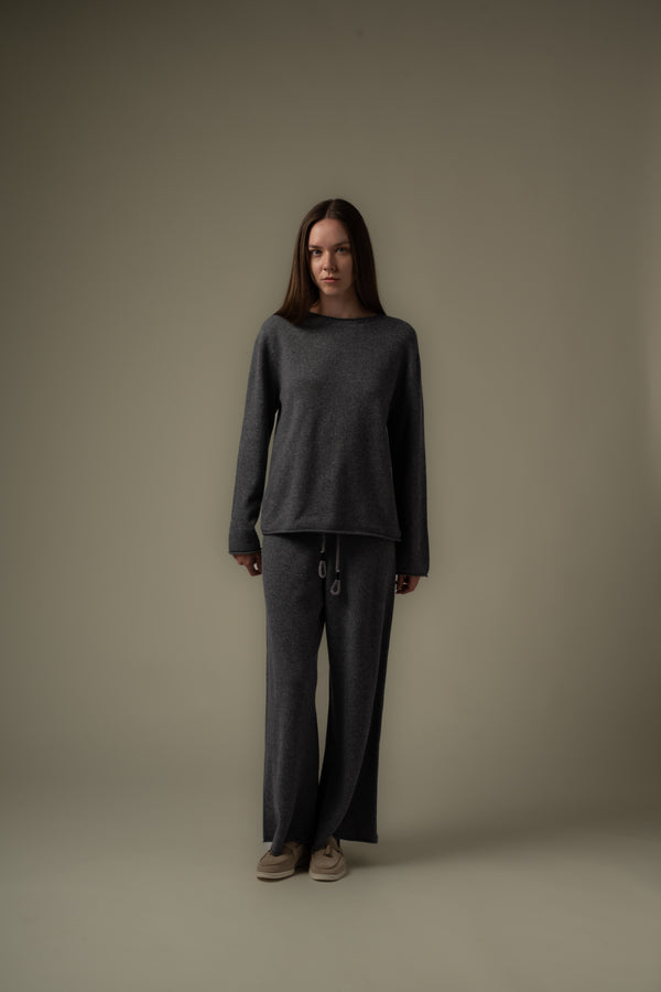 Wool Collar Details Jumper