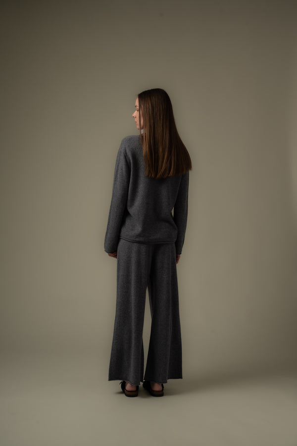 Drawstring Wool Trousers