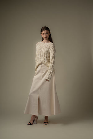 Slit Detailed Midi Skirt