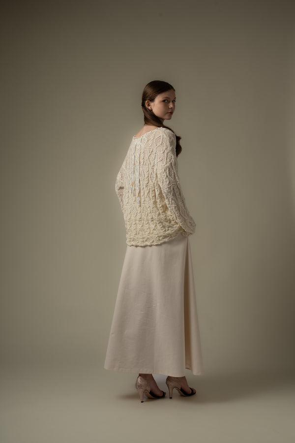 Stitch Collar Knit Top