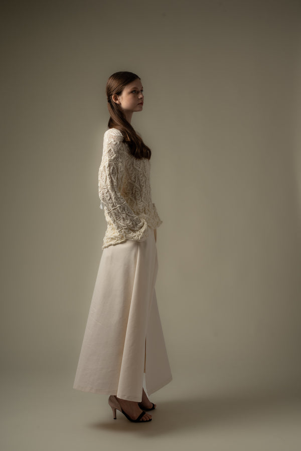 Slit Detailed Midi Skirt