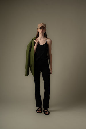 Thin Strap Detailed Tank Top