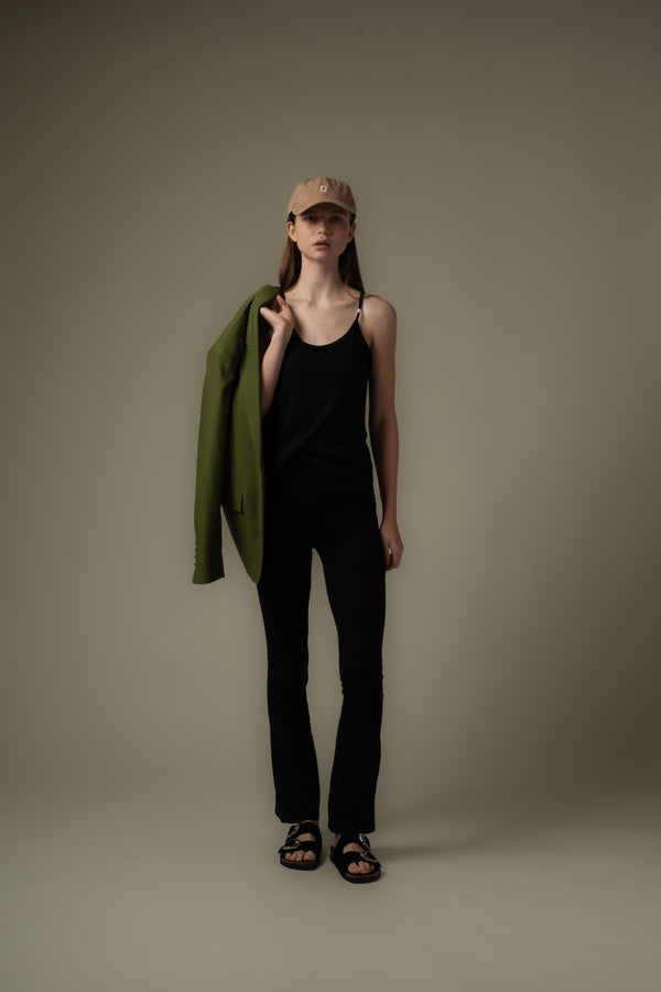 Thin Strap Detailed Tank Top