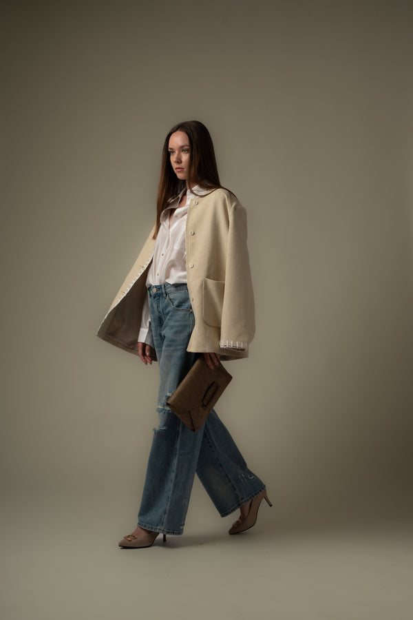 Stitch Detailed Jacket