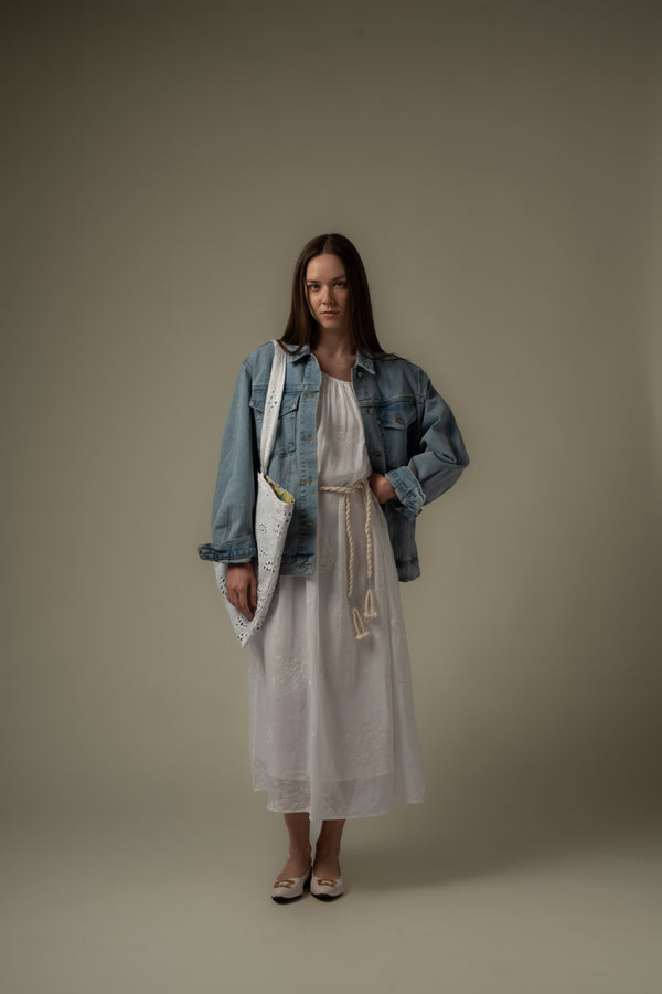 Heart-Shaped Patch Denim Jacket