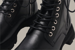 Rea Leather Combat Boots