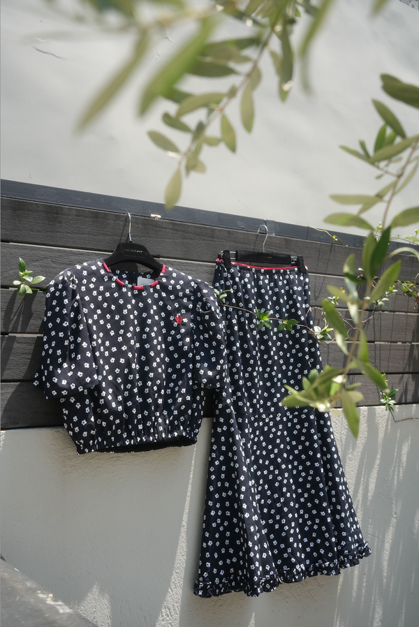 Floral Print Midi Skirt