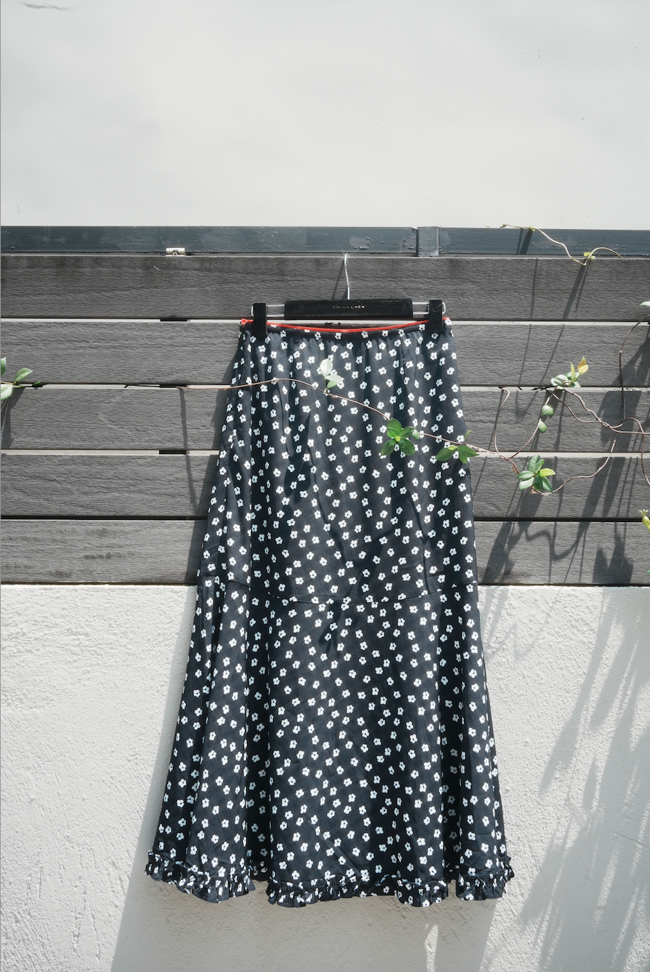 Floral Print Midi Skirt