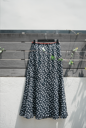 Floral Print Midi Skirt