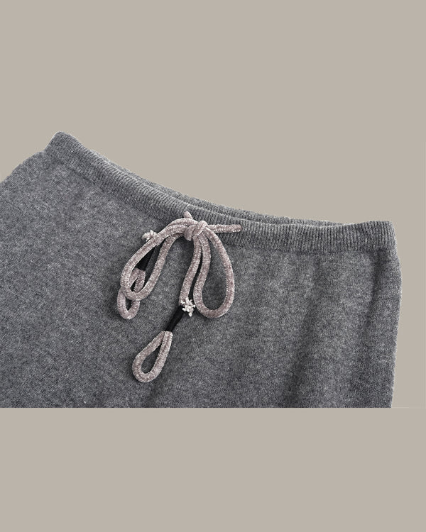Drawstring Wool Trousers