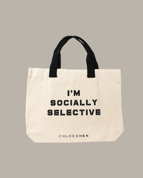 ANTI-SOCIAL Canvas Tote Bag