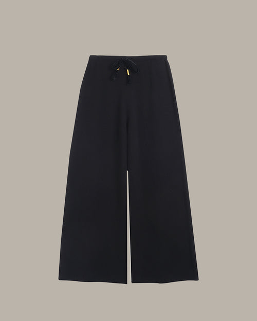 Drawstring Wool Trousers