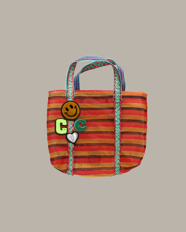 Striped Woven Bag