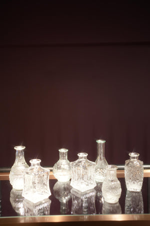 Retro Embossed Glass Vase