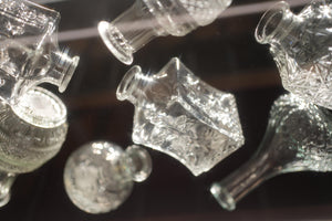 Retro Embossed Glass Vase