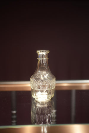 Retro Embossed Glass Vase