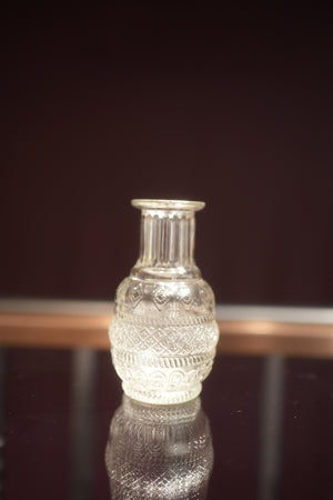 Retro Embossed Glass Vase