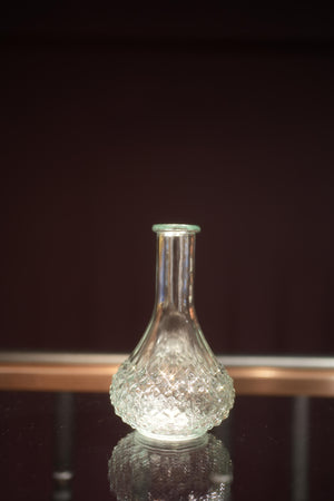 Retro Embossed Glass Vase