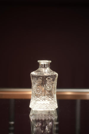 Retro Embossed Glass Vase