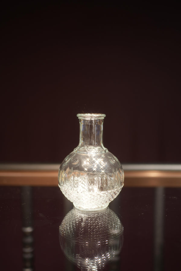 Retro Embossed Glass Vase