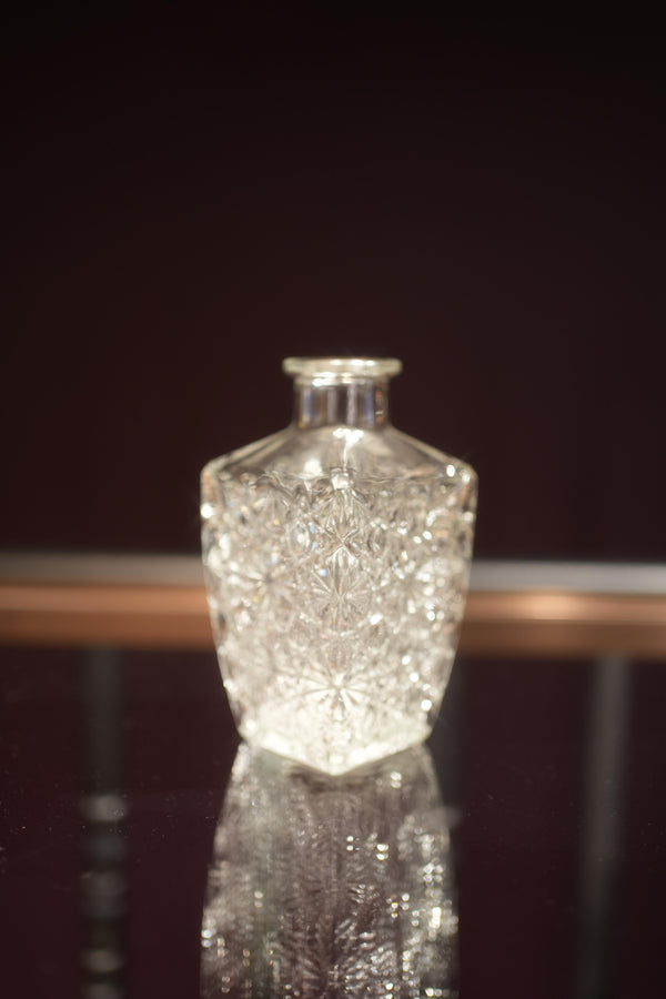 Retro Embossed Glass Vase