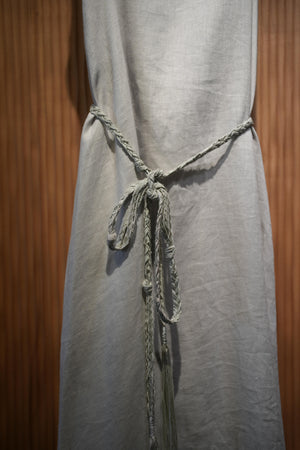 Braided-Drawstring Maxi Dress