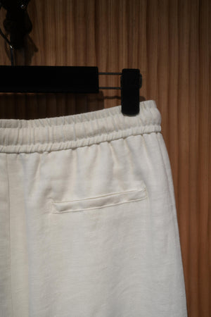 Braided-Drawstring Linen Pant