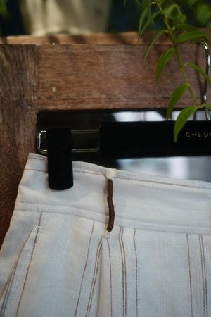 Striped Linen Shorts