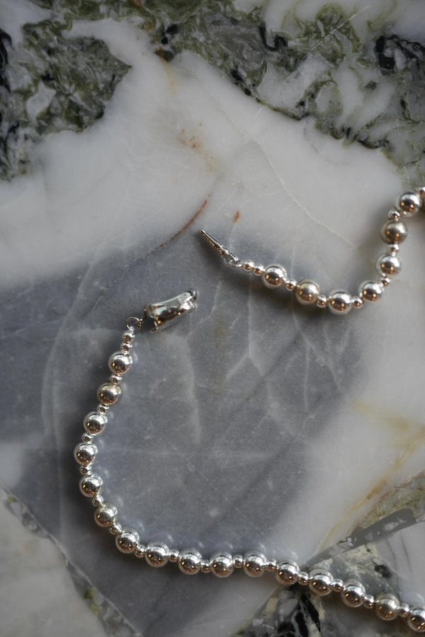 Silver Beaded Necklace